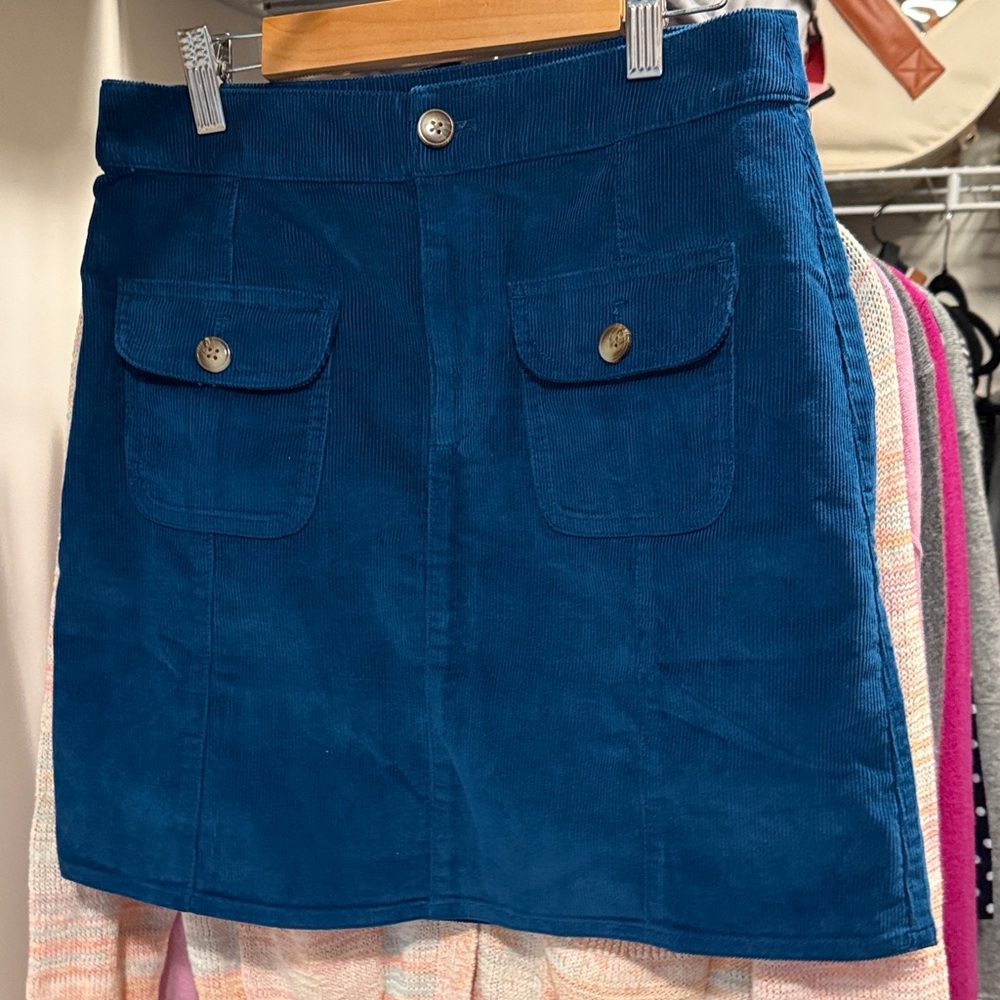 J. Crew Vibrant Blue Mini Skirt